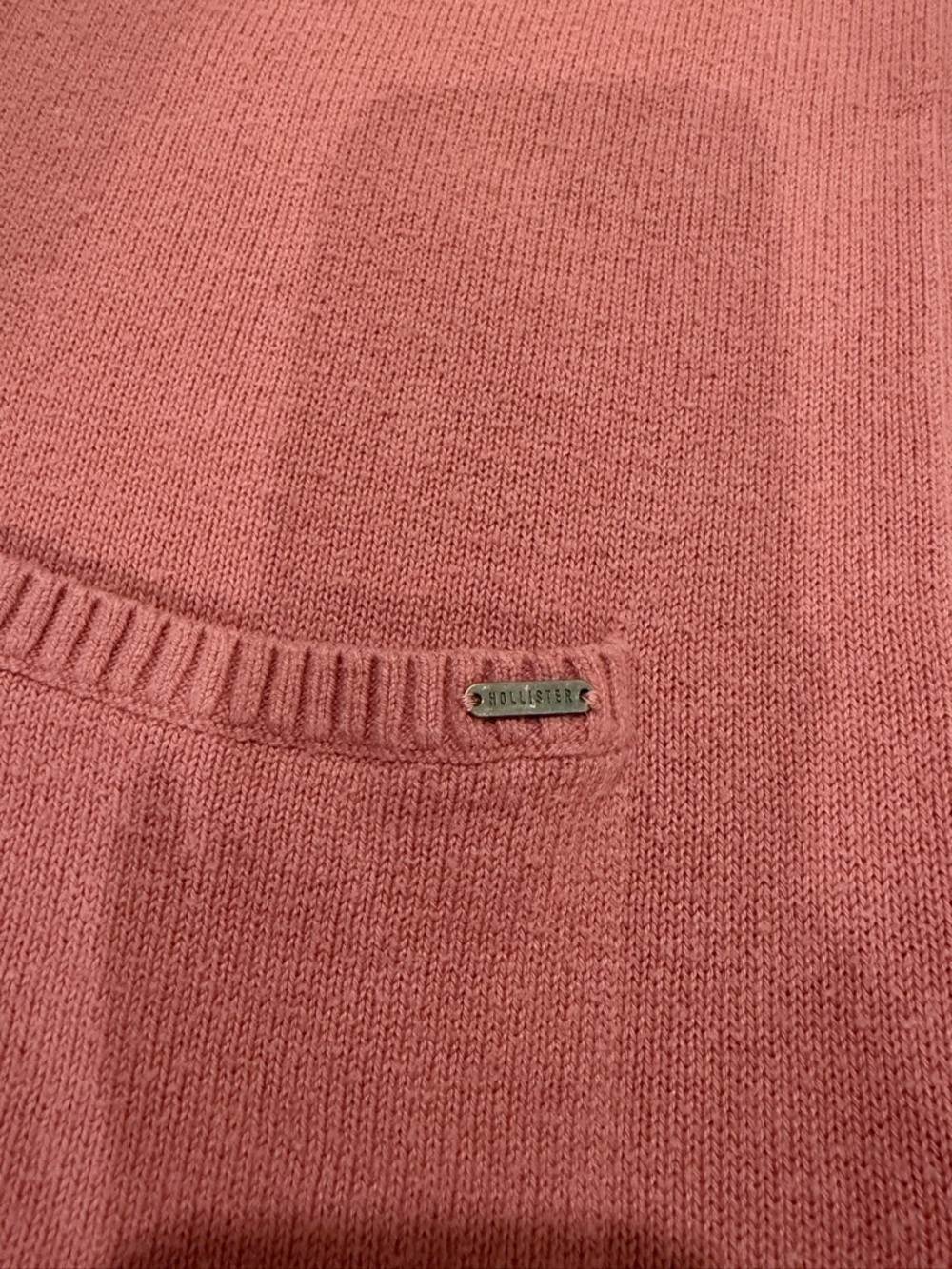 Hollister Pink Button Front Cardigan Sweater Size Medium Y2K Layering - Picture 3 of 6